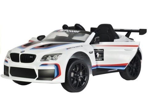 Auto na Akumulator BMW M6 GT3 Biały Auto na Akumulator BMW M6 GT3 Biały