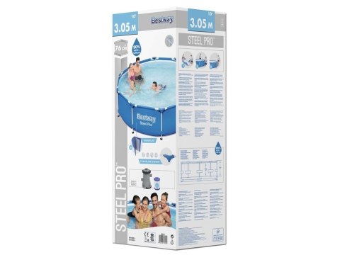 Basen Ogrodowy Stelażowy 305 cm x 76 cm Bestway 56679 Basen Ogrodowy Stelażowy 305 cm x 76 cm Bestway 56679