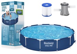 Basen ogrodowy stelażowy 366 x 76 cm zestaw Bestway 56681