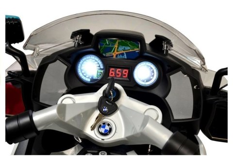 Motor na Akumulator BMW R1200 Policja Srebrny Motor na Akumulator BMW R1200 Policja Srebrny