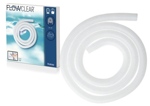 WĄŻ RURA DO POMPY BASENOWEJ 32 mm 3 m - BESTWAY 58369 WĄŻ RURA DO POMPY BASENOWEJ 32 mm 3 m - BESTWAY 58369