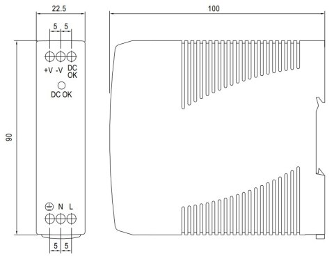 ZASILACZ IMPULSOWY MDR-10-12