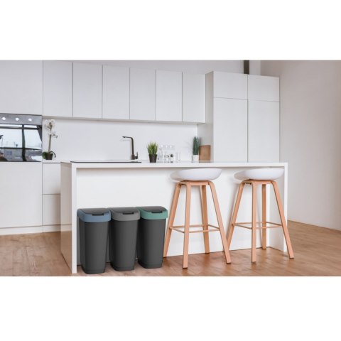 Kosz na śmieci swing Rotho Twist 10L czarno-ciemnoniebieski Kosz na śmieci swing Rotho Twist 10L czarno-ciemnoniebieski