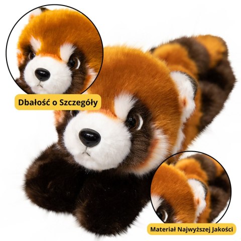 Pluszowa Panda Ruda Maskotka Brelok Kółko Karabińczyk 13cm Pluszowa Panda Ruda Maskotka Brelok Kółko Karabińczyk 13cm