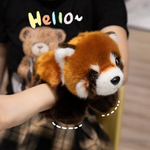 Pluszowa Panda Ruda Maskotka Brelok Kółko Karabińczyk 13cm Pluszowa Panda Ruda Maskotka Brelok Kółko Karabińczyk 13cm
