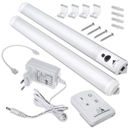 Podszafkowa lampa LED Maclean, liniowa, zestaw 2 moduły z pilotem i zasilaczem, max 4 moduły na jednym zasilaczu, MCE245