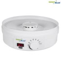 Suszarka do grzybów, warzyw i owoców GreenBlue, moc 250W - bardzo cicha, wysokie sito 3,5cm, szeroka 32cm, GB190