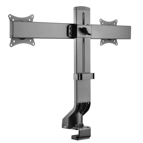Uchwyt biurkowy na dwa monitory / podwójny Maclean, vesa 75x75 100x100, 17"-27", max 14kg, MC-854 Uchwyt biurkowy na dwa monitory / podwójny Maclean, vesa 75x75 100x100, 17"-27", max 14kg, MC-854