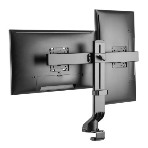 Uchwyt biurkowy na dwa monitory / podwójny Maclean, vesa 75x75 100x100, 17"-27", max 14kg, MC-854 Uchwyt biurkowy na dwa monitory / podwójny Maclean, vesa 75x75 100x100, 17"-27", max 14kg, MC-854
