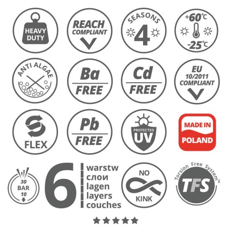 Wąż ogrodowy Vartco Professional Plus 1/2" 20m Wąż ogrodowy Vartco Professional Plus 1/2" 20m