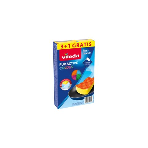 Zmywak Vileda Pur Active Colors 4 szt. Zmywak Vileda Pur Active Colors 4 szt.