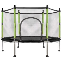 Trampolina ogrodowa dla dzieci siatka 110x140 cm zielona
