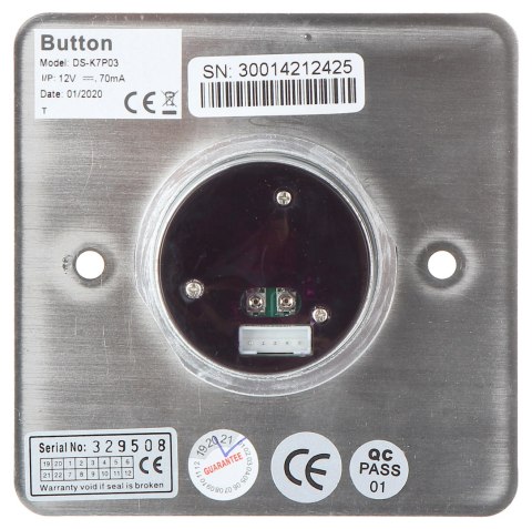 BEZDOTYKOWY PRZYCISK OTWARCIA DRZWI DS-K7P03 Hikvision