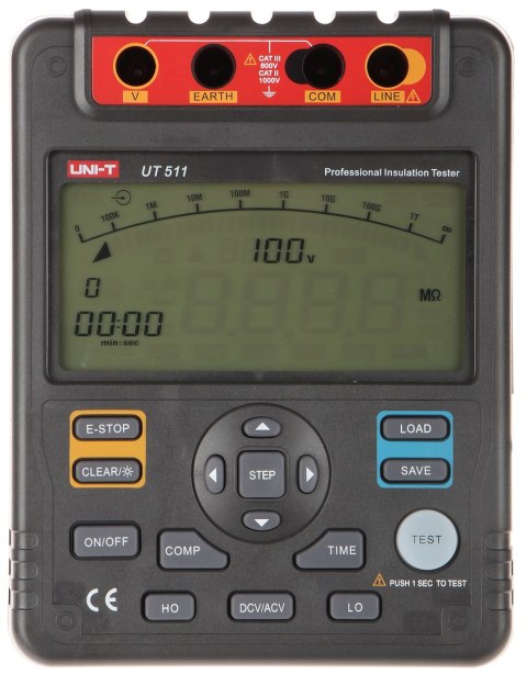 MIERNIK REZYSTANCJI IZOLACJI UT-511 UNI-T MIERNIK REZYSTANCJI IZOLACJI UT-511 UNI-T