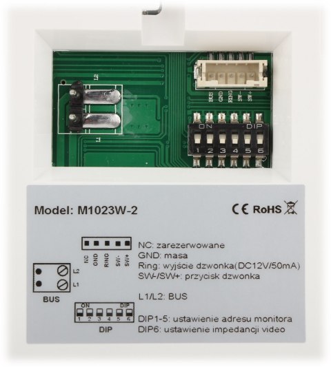 PANEL WEWNĘTRZNY M1023W-2 VIDOS PANEL WEWNĘTRZNY M1023W-2 VIDOS