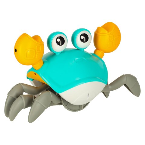 Krab uciekający pełzający czujnik interaktywna akumulator USB zielony