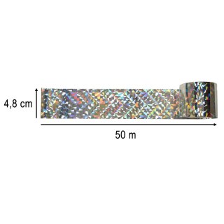Odstraszacz ptaków taśma odblaskowa odstraszająca ptaki 5cm x 50m 5 sztuk