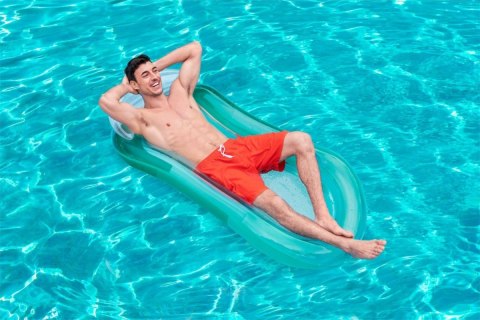 Materac dmuchany do pływania wody basenu plażowy z siatką siateczkowy miętowy BESTWAY 43103 Materac dmuchany do pływania wody basenu plażowy z siatką siateczkowy miętowy BESTWAY 43103
