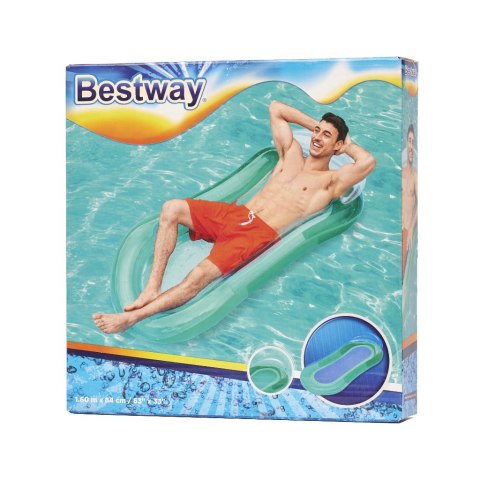 Materac dmuchany do pływania wody basenu plażowy z siatką siateczkowy miętowy BESTWAY 43103 Materac dmuchany do pływania wody basenu plażowy z siatką siateczkowy miętowy BESTWAY 43103