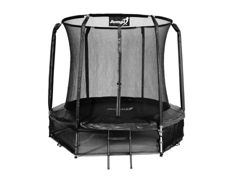 Trampolina Ogrodowa Jumpi 252cm/8FT Maxy Comfort Czarna Z Wewnętrzną Siatką Trampolina Ogrodowa Jumpi 252cm/8FT Maxy Comfort Czarna Z Wewnętrzną Siatką