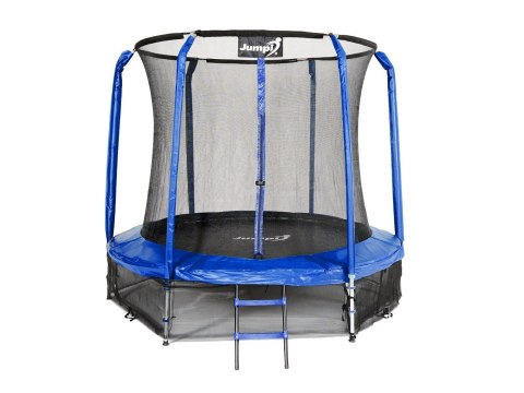 Trampolina Ogrodowa Jumpi 252cm/8FT Maxy Comfort Niebieska Z Wewnętrzną Siatką Trampolina Ogrodowa Jumpi 252cm/8FT Maxy Comfort Niebieska Z Wewnętrzną Siatką