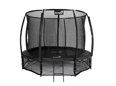 Trampolina Ogrodowa Jumpi 374cm/12FT Maxy Comfort Plus Czarna Z Wewnętrzną Siatką Trampolina Ogrodowa Jumpi 374cm/12FT Maxy Comfort Plus Czarna Z Wewnętrzną Siatką