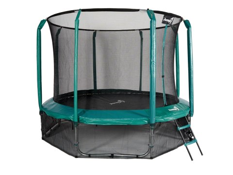 Trampolina Ogrodowa Jumpi 374cm/12FT Maxy Comfort Zielona Z Wewnętrzną Siatką Trampolina Ogrodowa Jumpi 374cm/12FT Maxy Comfort Zielona Z Wewnętrzną Siatką