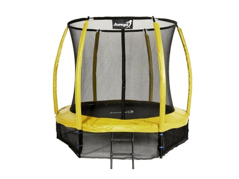 Trampolina Ogrodowa Jumpi 252cm/8FT Maxy Comfort Plus Żółta Z Wewnętrzną Siatką Trampolina Ogrodowa Jumpi 252cm/8FT Maxy Comfort Plus Żółta Z Wewnętrzną Siatką