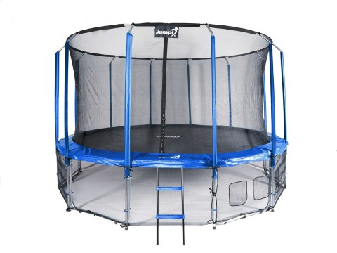 Trampolina Ogrodowa Jumpi 487cm/16FT Maxy Comfort Niebieska Z Wewnętrzną Siatką Trampolina Ogrodowa Jumpi 487cm/16FT Maxy Comfort Niebieska Z Wewnętrzną Siatką