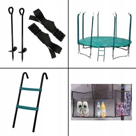 Trampolina Ogrodowa Jumpi 487cm/16FT Maxy Comfort Niebieska Z Wewnętrzną Siatką Trampolina Ogrodowa Jumpi 487cm/16FT Maxy Comfort Niebieska Z Wewnętrzną Siatką