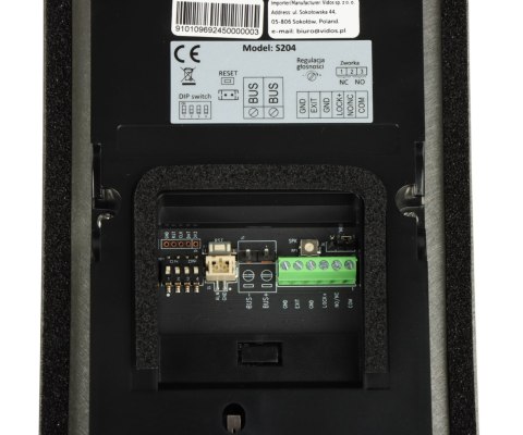 WIDEODOMOFON S204 VIDOS 2IP