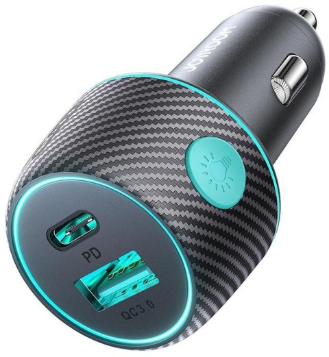 Ładowarka samochodowa Joyroom JR-CCN01 60W 3.0A PD 3.0 QC 3.0 1x USB-A 1x USB-C Ładowarka samochodowa Joyroom JR-CCN01 60W 3.0A PD 3.0 QC 3.0 1x USB-A 1x USB-C