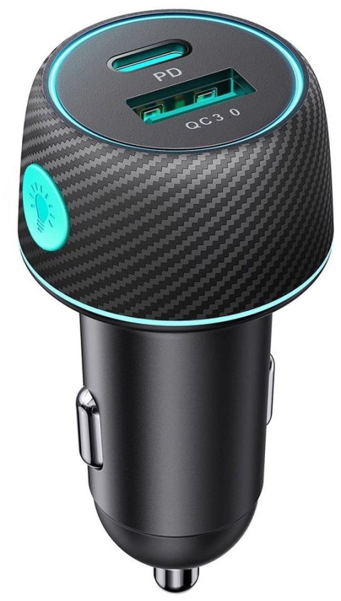 Ładowarka samochodowa Joyroom JR-CCN01 60W 3.0A PD 3.0 QC 3.0 1x USB-A 1x USB-C Ładowarka samochodowa Joyroom JR-CCN01 60W 3.0A PD 3.0 QC 3.0 1x USB-A 1x USB-C