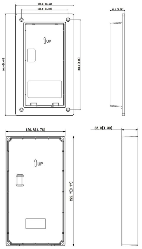 OBUDOWA PODTYNKOWA VTM116-01 DAHUA OBUDOWA PODTYNKOWA VTM116-01 DAHUA