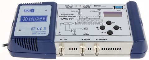 PROGRAMOWALNY WZMACNIACZ WIELOZAKRESOWY WWK-951 TELMOR PROGRAMOWALNY WZMACNIACZ WIELOZAKRESOWY WWK-951 TELMOR