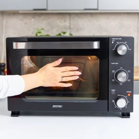 Piekarnik elektryczny z termoobiegiem MPM MPE-14/T czarny Piekarnik elektryczny z termoobiegiem MPM MPE-14/T czarny