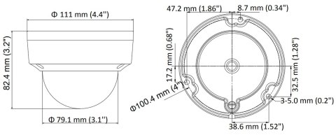KAMERA WANDALOODPORNA AHD, HD-CVI, HD-TVI, CVBS DS-2CE56D8T-VPITF(2.8mm) - 1080p Hikvision
