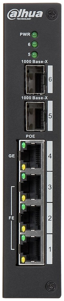 SWITCH PRZEMYSŁOWY POE PFS3206-4P-96 4-PORTOWY SFP DAHUA