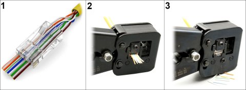 WTYK MODULARNY PRZELOTOWY RJ45T/6*P100 TYP EZ WTYK MODULARNY PRZELOTOWY RJ45T/6*P100 TYP EZ