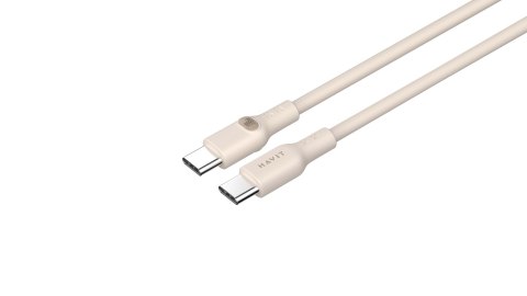 Kabel Havit Typ C CB6284 2.0m (beżowy) Kabel Havit Typ C CB6284 2.0m (beżowy)