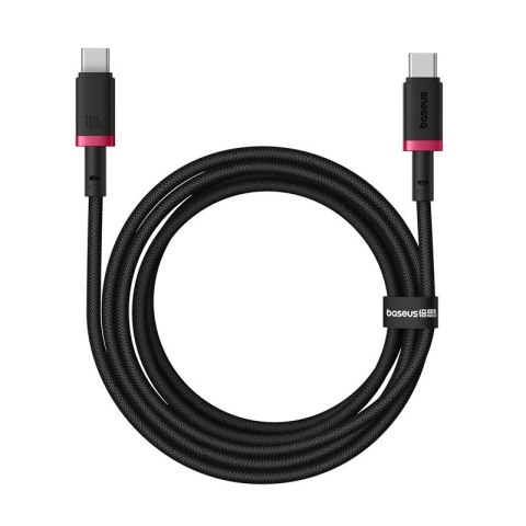 Kabel Baseus Dura Typ C-Typ C 100W 2m (czerwono-czarny) Kabel Baseus Dura Typ C-Typ C 100W 2m (czerwono-czarny)