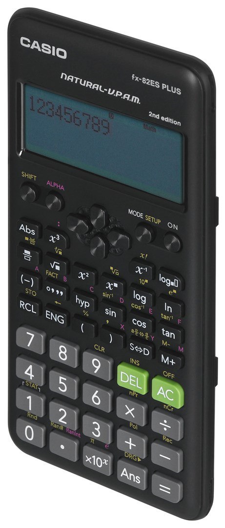 CASIO FX-82ESPLUS-2 KALKULATOR NAUKOWY, 252 FUNKCJE, 77X162MM, CZARNY BOX CASIO FX-82ESPLUS-2 KALKULATOR NAUKOWY, 252 FUNKCJE, 77X162MM, CZARNY BOX