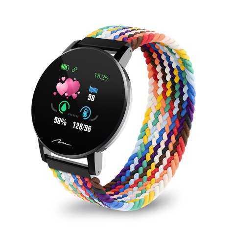 MEDIA-TECH SMARTBAND THAITI, MONITORING CIŚNIENIA KRWI, PULSU ORAZ INNYCH PARAMETRÓW, DWA PASKI NYLONOWE W ZESTAWIE MT871 MEDIA-TECH SMARTBAND THAITI, MONITORING CIŚNIENIA KRWI, PULSU ORAZ INNYCH PARAMETRÓW, DWA PASKI NYLONOWE W ZESTAWIE MT871