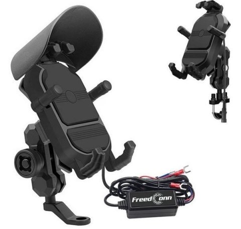 Uchwyt na telefon i ładowarka indukcyjna FreedConn MC29 15W + USB Uchwyt na telefon i ładowarka indukcyjna FreedConn MC29 15W + USB