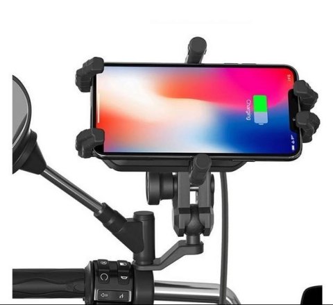 Uchwyt na telefon i ładowarka indukcyjna FreedConn MC29 15W + USB Uchwyt na telefon i ładowarka indukcyjna FreedConn MC29 15W + USB
