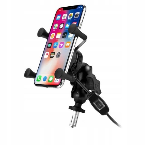 Uchwyt na telefon i ładowarka indukcyjna FreedConn MC7W + BM2R mocowanie do główki ramy Uchwyt na telefon i ładowarka indukcyjna FreedConn MC7W + BM2R mocowanie do główki ramy