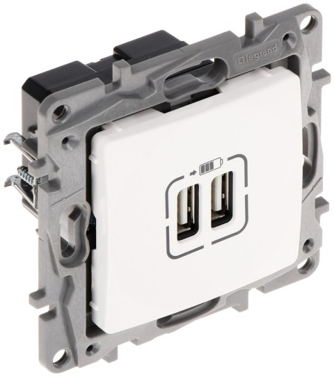 GNIAZDO ŁADOWANIA LE-764594 Niloe 2 PORTY USB 2.4A/5V LEGRAND GNIAZDO ŁADOWANIA LE-764594 Niloe 2 PORTY USB 2.4A/5V LEGRAND