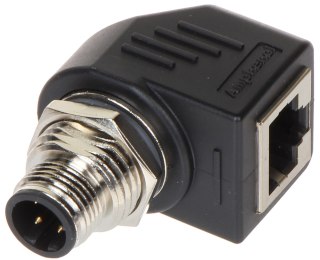 PRZEJŚCIE KĄTOWE M12D-W/RJ45-G