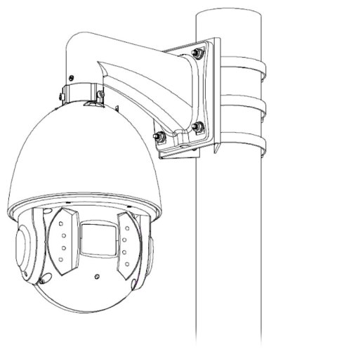UCHWYT NA SŁUP PFA150-V2 DAHUA UCHWYT NA SŁUP PFA150-V2 DAHUA