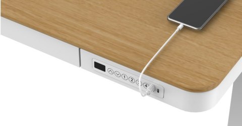 Biurko TUCKANO z regulacją wysokości ET119W-C Biały/dąb Biurko TUCKANO z regulacją wysokości ET119W-C Biały/dąb